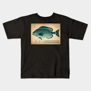 Crappie Fish Print Kids T-Shirt